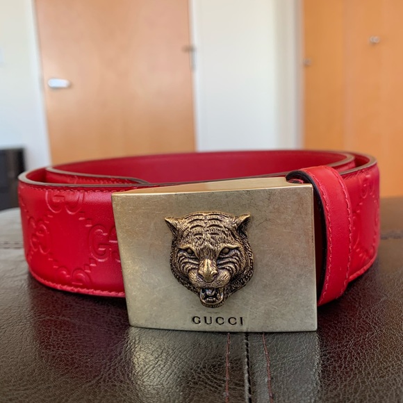 Gucci Accessories - GUCCI GG SUPREME animaler Supreme Belt RARE!